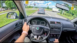 2012 Skoda Octavia [1.6 MPI 102HP] |0-100| POV Test Drive #2029 Joe Black