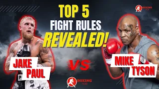 MIKE TYSON and JAKE PAUL  Official Fight RULES REVEALED‼️😎