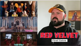 First EVER Listen to Red Velvet!! Reacting to "RBB", "Psycho" and "Peek-A-Boo"