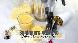 Beginners guide to Beeswax candle making #candlemaking