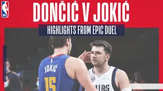 😱 LUKA DONČIĆ v NIKOLA JOKIĆ EPIC DUEL! | Their highlights from head to head matchup in OT thriller