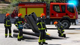 [GTA5] GRAVE ACCIDENT DANS UNE USINE - LES POMPIERS INTERVIENNENT | SDIS77