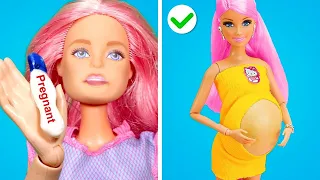 Barbie ist Schwanger! REICHE vs. ARME PUPPEN HACKS || Unglaubliche Gadgets & Geniale Bastelideen