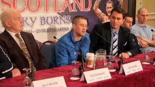 RICKY BURNS v JOSE GONZALEZ  GLASGOW PRESS CONFERENCE (ANNOUNCEMENT) / iFILM LONDON