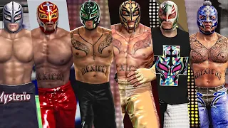 WWE 2K20 The Evolution Of Rey Mysterio Entrances!  (WWE Games)