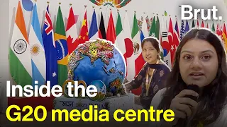 Inside the G20 media centre