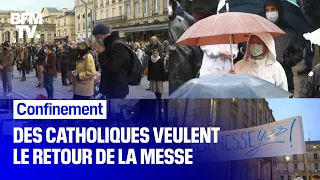 Confinement: des catholiques manifestent pour le retour de la messe