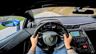 Lamborghini Aventador Ultimae [POV Test Drive] - Insane V12 Sound & FLAMES! 🔥🔥🔥