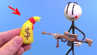 Лепим ГЕНРИ СТИКМЕНА 💰 Henry Stickmin - Видео Лепка