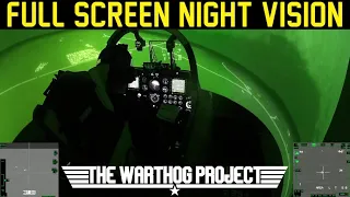 Night Fighting in an A-10C Warthog Simulator