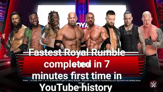 WWE 2K23 Royal Rumble Gameplay Goldberg vs Triple H vs Umaga vs  Finn Balor vs The Rock vs Roman...