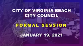 City Council Formal Session - 01/19/2021