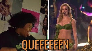 Britney Spears- I'm A Slave 4 U Live Las Vegas (REACTION)