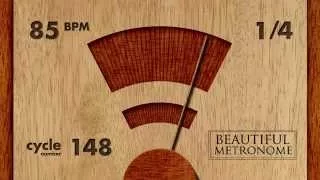 85 BPM 1/4 Wood Metronome HD