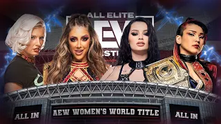 Saraya Vs Toni Storm Vs Britt Baker Vs Hikaru Shida (AEW Women’s World Title) [ALL IN]