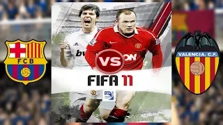 FIFA 11 (PSP) BARCELONA VS VALENCIA | NO COMMENTARY