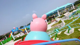 Peppa Pig Theme Park: Ride the Daddy Pig's Roller Coaster!