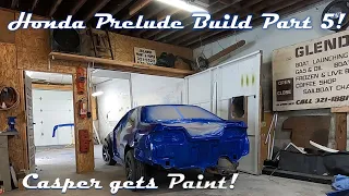 Honda Prelude Build Part 5! (Casper the Prelude gets Paint, HELLO ORANGE PEEL D:)