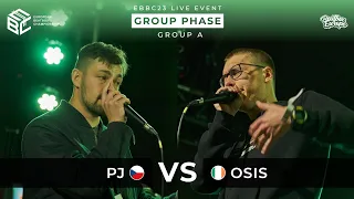 PJ 🇨🇿 vs Osis 🇮🇪 💥 /Group A - Final Stage Live Event Top 16/ #beatbox #music #battle #europe #beats