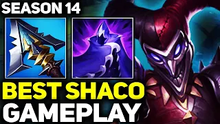 RANK 1 BEST SHACO CARRIES HIS TEAM! | Season 14 League of Legends