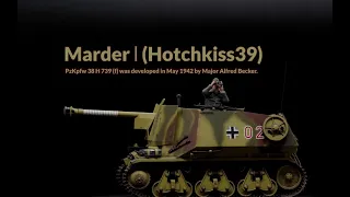 【Model Building】Marder1(H39) - Trumpeter - 1/35 Tank Model - Adorable WW2 French Hotchkiss  Chassis!