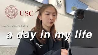 a REALISTIC day in my life @ USC / full-day of classes + working out // ruishay