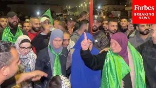 Celebration Occurs In Ramallah After Palestinian Prisoners Freed In Israel-Hamas Hostage Deal