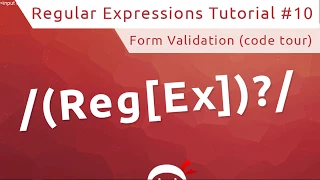 Regular Expressions (RegEx) Tutorial #10 - Creating a Form (Start Code Tour)