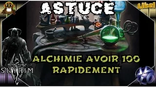 ALCHIMIE AVOIR 100 RAPIDEMENT [ + ÉLOQUENCE et ARGENT] Skyrim Spécial Edition PS4