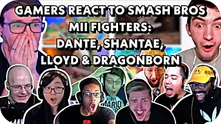 Gamers React To Smash Bros Mii Fighters: Dante, Shantae, Lloyd & Dragonborn (Compilation)