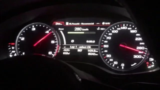 Audi A6 C7 3.0BiTDI 430hp 0-291km/h acceleration