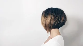 how to cut classic bob with long asymmetrical fringe