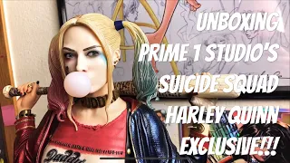 Unboxing / Review of Prime 1 Studios 1/3 Scale Suicide Squad Harley Quinn Exclusive!!!