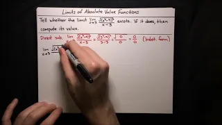 Limits of Absolute Value Functions