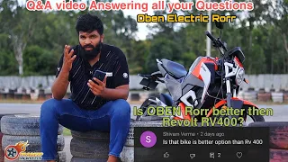 Oben Electric Rorr - Q&A video of Answering all your Questions - Cost of Ownership - Safety - POW