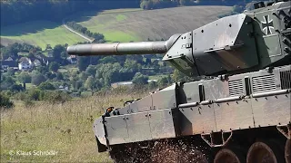 Leopard 2 A7V- erste Fahrt im Gelände