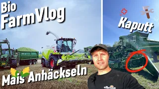 Kurz vor Ende Drescher kaputt🚫- Mais🌽Häckseln - Pronto 6 AS drillt ZF - 6250R Stoppelsturz / Vlog 40