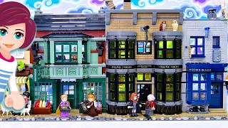 Ready to get your first wand? Building Ollivander's Wand Shop & Scribbulus - Lego Diagon Alley Pt 2