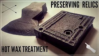 Hot Wax Treatment Preserving Iron Relics