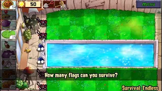 Plants vs Zombies Survival - Endless (Easy Strategy for 100+ Flags)