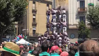 4K - Mataró, Les Santes 2016 - diada castellera - Els Minyons de Terrassa, 9de8