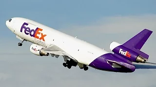 {TrueSound}™ DC-10, MD-11, 767, A310! FedEx Heavy Departure / Takeoff Action at Memphis [36C]