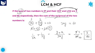 LCM & HCF | Sum of reciprocals | Aptitude | Part- 08 | Bharath Kumar