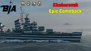 World of Warships- Khabarovsk- Epic Comeback (223,000 Damage)