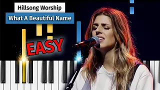 Hillsong Worship - What a Beautiful Name - EASY Piano Tutorial