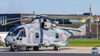 Polish Navy AW101 Merlin helicopter delivery #military #helicopter #navy