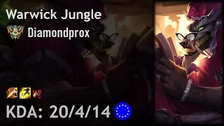 Warwick Jungle vs Lee Sin - Diamondprox - EUW Challenger Patch 7.11