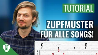 Zupfmuster ganz einfach selber ausdenken | Gitarren Tutorial Deutsch