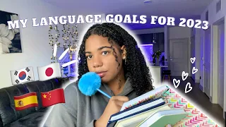 My Language Learning Goals for 2023 | a complete study plan 📚 | Rhia_a