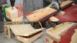 Extremely Excellent Woodworking Project Useful In People's Lives // Perfect Large Pine Wood Use Plan